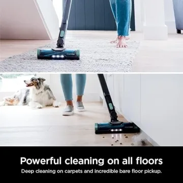 Shark IZ631H Cordless Pro Vacuum with PowerFins and Self-Cleaning Brushroll, Includes Upholstery Tool & Crevice Tool, Up To 60 Minute Runtime, HEPA Filtration, Cordless Vacuum, Dark Grey/Mojito