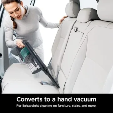 Shark IZ631H Cordless Pro Vacuum with PowerFins and Self-Cleaning Brushroll, Includes Upholstery Tool & Crevice Tool, Up To 60 Minute Runtime, HEPA Filtration, Cordless Vacuum, Dark Grey/Mojito