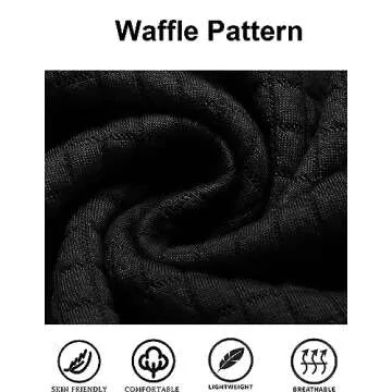 COOFANDY Men's Waffle Hoodie for Style & Comfort