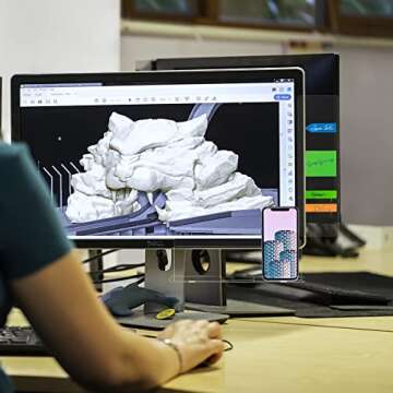 3PCS Monitor Memo Board (Left, Right & Bottom) Office Decor for Women Men, Desk Accessories Computer Monitor Memo Board with Phone Holder for Home Office Desktop, Comes with 1 Pack Sticky Note