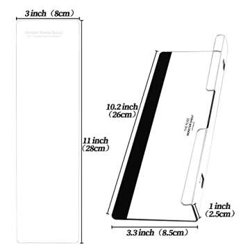 3PCS Monitor Memo Board (Left, Right & Bottom) Office Decor for Women Men, Desk Accessories Computer Monitor Memo Board with Phone Holder for Home Office Desktop, Comes with 1 Pack Sticky Note