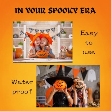 Fun 22pcs Halloween Ghost Temporary Tattoos for Parties