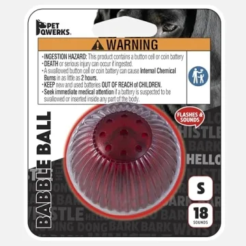 Pet Qwerks Blinky Babble Ball - Interactive Chew Toy