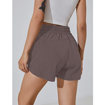 BMJL Women's High Waisted Running Shorts with Pockets