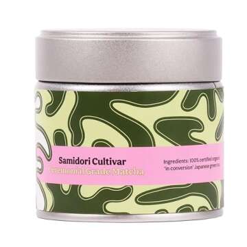 Mojo Matcha Ceremonial Grade Matcha Powder Organic Matcha Powder Ceremonial Grade Organic Japanese Matcha Tea Powder Organic - Samidori Cultivar - 1.06 oz