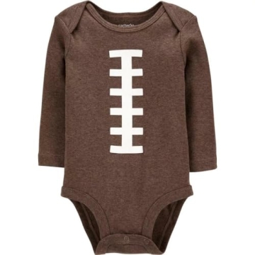Carter's Baby Boy's Thanksgiving Football Long Sleeve Bodysuit