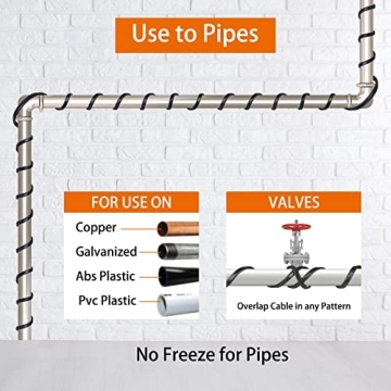 8W/ft Heating Cable for Winter Pipe Protection