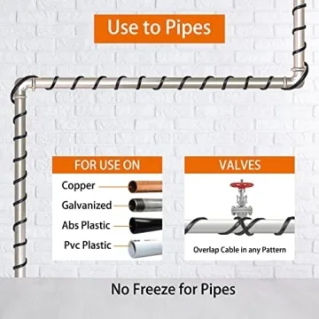8W/ft Heating Cable for Winter Pipe Protection