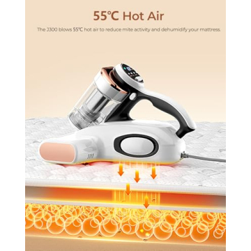 JIGOO J300 Mattress Vacuum Cleaner with Powerful Suction