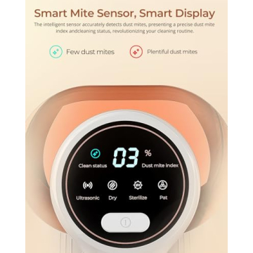 JIGOO J300 Mattress Vacuum Cleaner with Powerful Suction