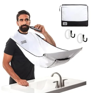 Beard King Beard Bib Apron - Shaving Set for Dad - As Seen on Shark Tank - Men's Hair Catcher for Sh...
