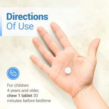 LUNA Kids | #1 Sleep Aid Tablets for Children 4+ and Sensitive Adults | Naturally Sourced Ingredients | 60 x Chewable Pills | Gentle, Herbal Supplement with Chamomile, Melatonin, Valerian & Lemon Balm