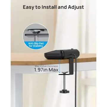 TROND Desk Clamp Power Strip with Surge Protection