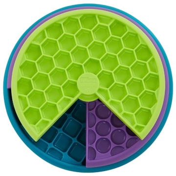 Outward Hound by Nina Ottosson Lickin' Layers Dog Puzzle Feeder, Level 2 Enrichment Dog Toy, Multico...