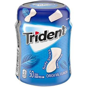 Trident Unwrapped Sugar Free Gum - 6 Bottles, 300 Total Pieces