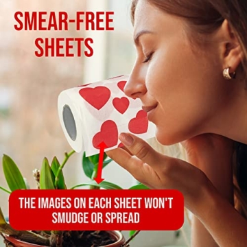 Fun Love Hearts Novelty Toilet Paper for Gifts