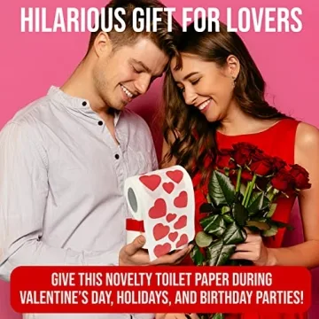 Fun Love Hearts Novelty Toilet Paper for Gifts