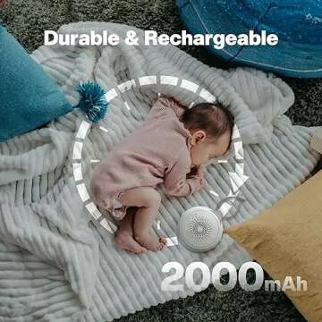 Portable Loycco White Noise Machine with Night Light and Timer