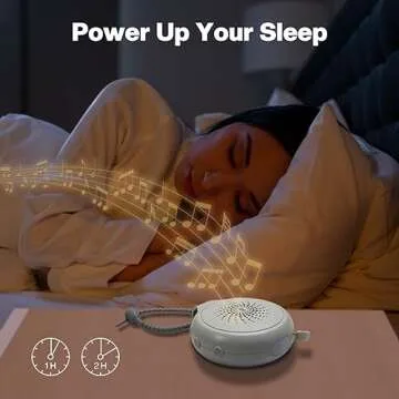 Portable Loycco White Noise Machine with Night Light and Timer