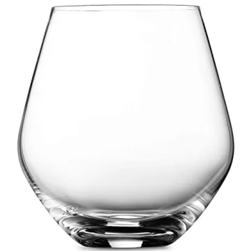 Godinger Stemless Wine Glasses Set - 17oz Elegant Design