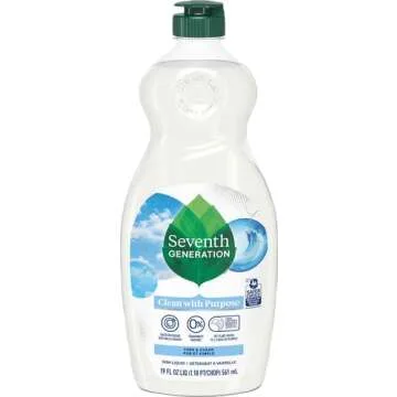 Seventh Generation Dish Liquid Soap Free & Clear liquid soap Dishwashing Soap Dish Soap for sensitiv...