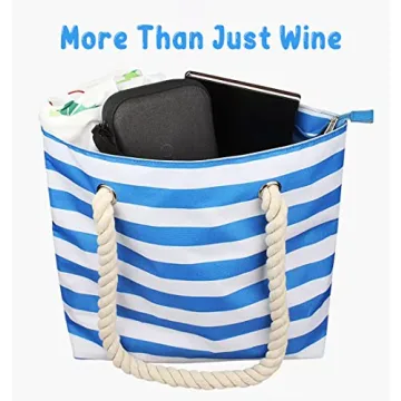 Famolay Wine Tote Bag - Insulated, Leakproof & Stylish