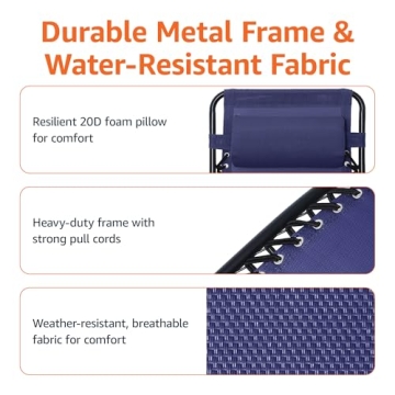 Adjustable Zero Gravity Lounge Chair for Relaxation