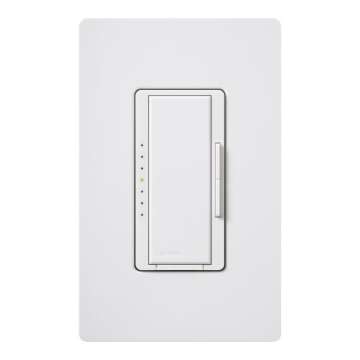 Lutron Maestro LED+ Dimmer Switch for Dimmable LED, Halogen and Incandescent Bulbs, 150W/Single-Pole or Multi-Location, MACL-153M-WH, White