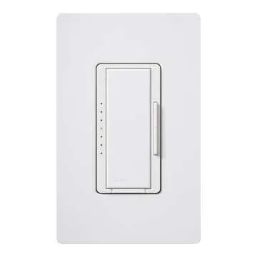 Lutron Maestro LED+ Dimmer Switch for Dimmable LED, Halogen and Incandescent Bulbs, 150W/Single-Pole or Multi-Location, MACL-153M-WH, White