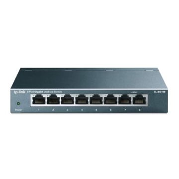 TP-Link TL-SG108 8 Port Gigabit Unmanaged Ethernet Network Switch, Ethernet Splitter Plug & Play Fan...