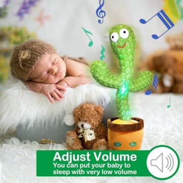 Pbooo Dancing Talking Cactus Toy - 120 Songs & Records