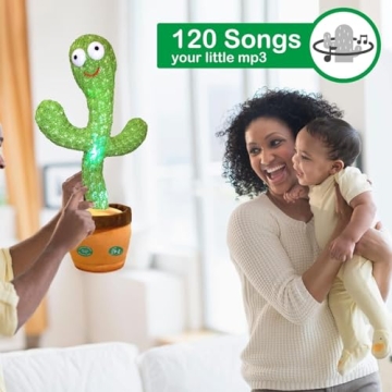 Pbooo Dancing Talking Cactus Toy - 120 Songs & Records