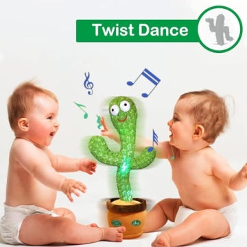 Pbooo Dancing Talking Cactus Toy - 120 Songs & Records