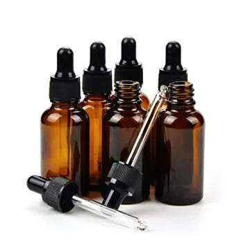Youngever 18 Amber Glass Essential Oil Bottles Bundle