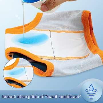 MooMoo Baby Training Underwear for Boys and Girls 8 Packs Absorbent Toddler Training Pants for Boys ...