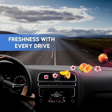 Air Jungles Honey Peach Car Air Freshener Clip for Lasting Freshness