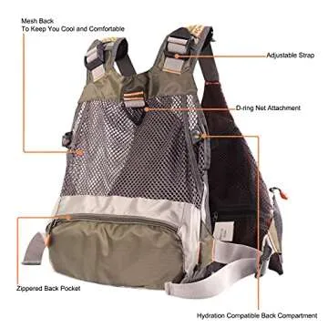 M MAXIMUMCATCH Maxcatch Fly Fishing Vest Mesh - All-in-One Solution