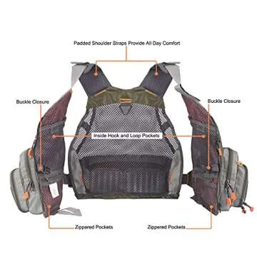 M MAXIMUMCATCH Maxcatch Fly Fishing Vest Mesh - All-in-One Solution