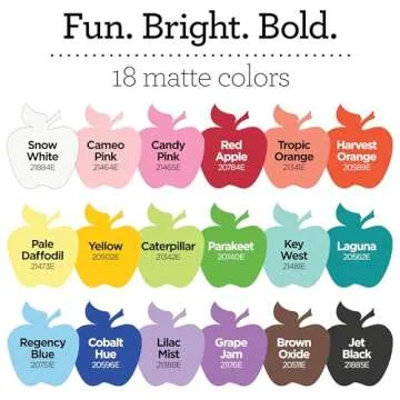 Apple Barrel Acrylic Paint Set - 18 Vibrant Colors