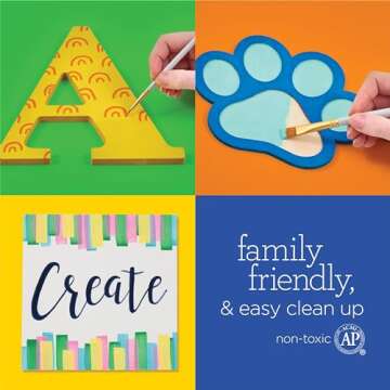 Apple Barrel, Pastel Dreams & Vivid Wonders Collection Acrylic Craft Paint, PROMOTCK, 2 fl oz each, 18 assorted matte colors, 18 count