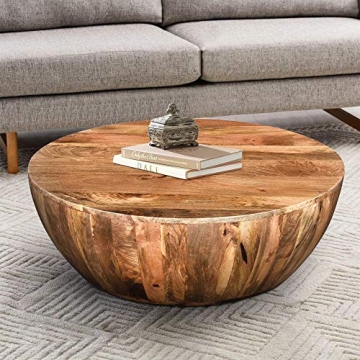 Stylish Urban Port Mango Wood Coffee Table for Home Decor