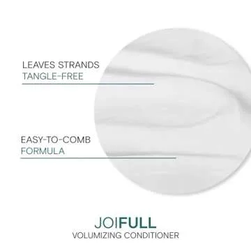 Joico JoiFULL Volumizing Conditioner | For Fine, Thin Hair | Add Instant Body | Long-Lasting Fullness | For Thicker Bouncier Hair | Boost Shine | With Lotus Flower & Bamboo Extract | 33.8 Fl Oz