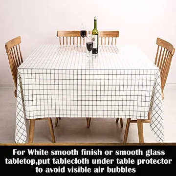 Clear PVC Table Protector for Dining Room and Office