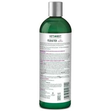 Vet's Best Flea & Tick Shampoo for Cats - Premium Flea and Tick Treatment for Cats - Plant-Based Ing...