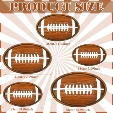 Nitial Football Shaped Serving Plates for Thrilling Tailgates