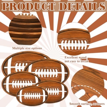 Nitial Football Shaped Serving Plates for Thrilling Tailgates
