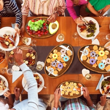 Nitial Football Shaped Serving Plates for Thrilling Tailgates