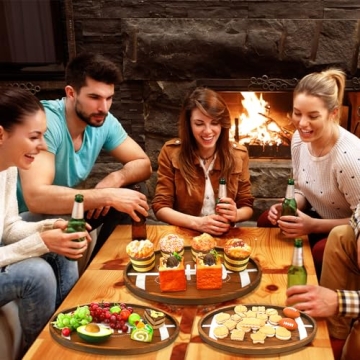 Nitial Football Shaped Serving Plates for Thrilling Tailgates