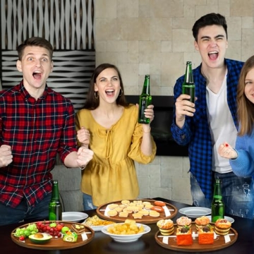 Nitial Football Shaped Serving Plates for Thrilling Tailgates