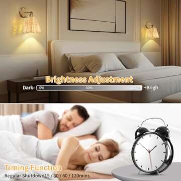 Frideko Rattan Rechargeable Battery Operated Wall Sconces Set of Two with Remote, 3 Colors Dimmable Wireless Wall Light, 5200mAh Indoor Wall Lamp with 4 Timer, Boho Sconces Wall Lighting for Bedroom